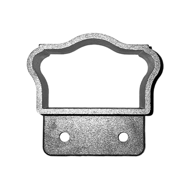 DIXIE CAP WALL MOUNT - FITS 2-5/8 X 1-1/2 - DC ALUM